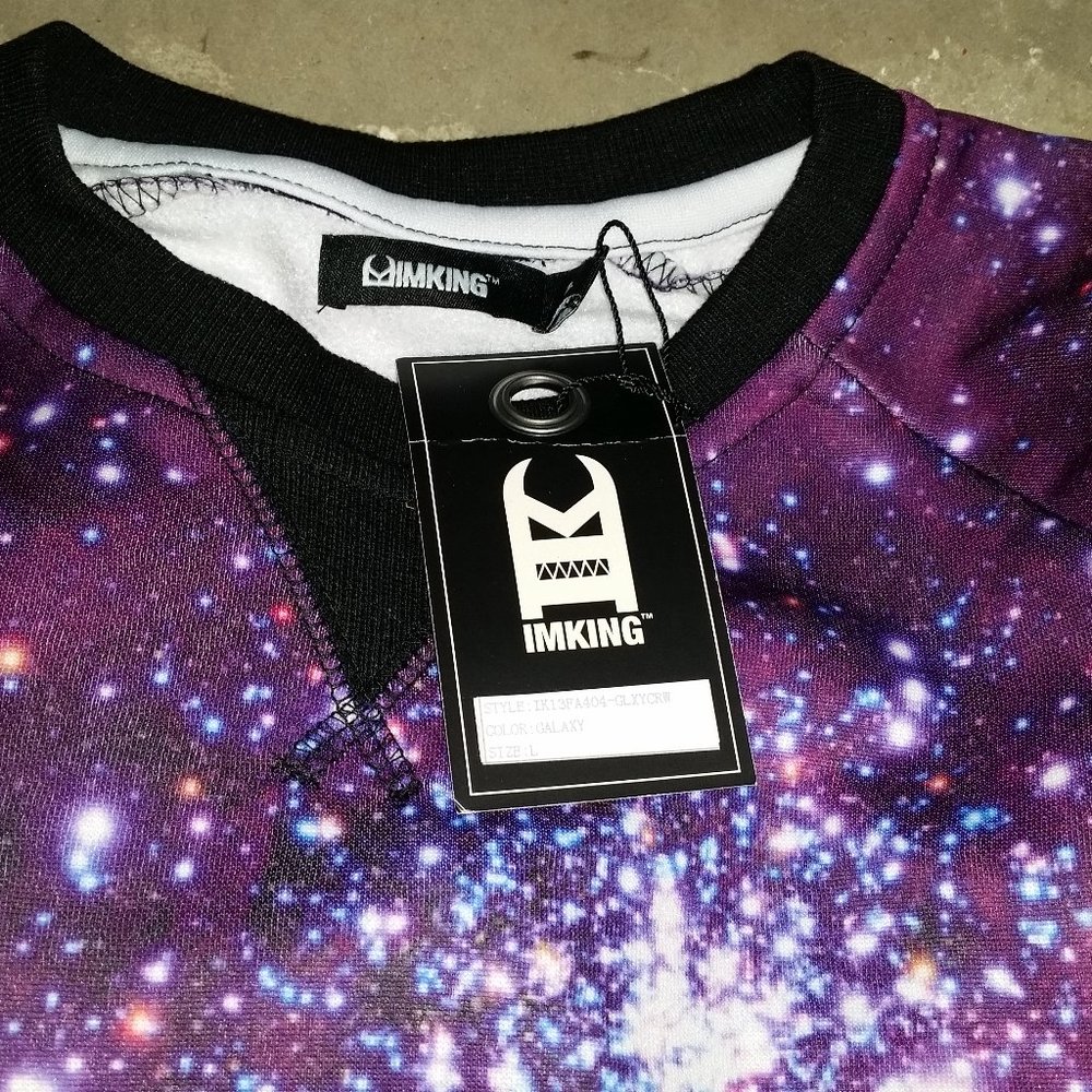 IMKING Galaxy Sweatshirt Size L - Picture 5 of 5